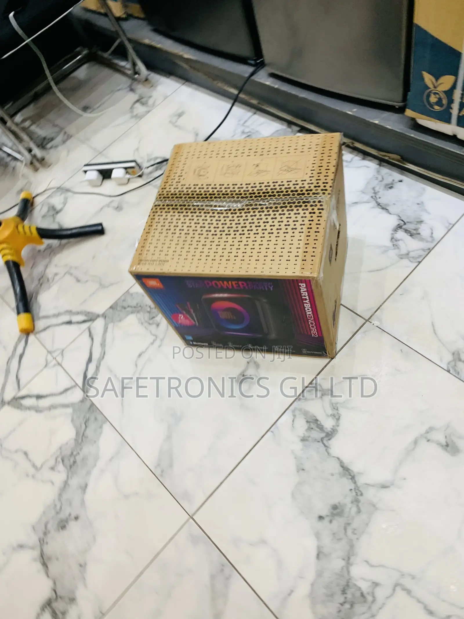 Original JBL PartyBox Encore Essential 2 Portable Speaker With Mic