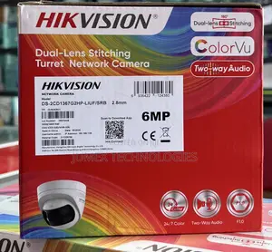 Hikvision Dual-Lens Stitching Ip Canera 180° Ds-2cd1367g2-Liuf/SRB 6mp