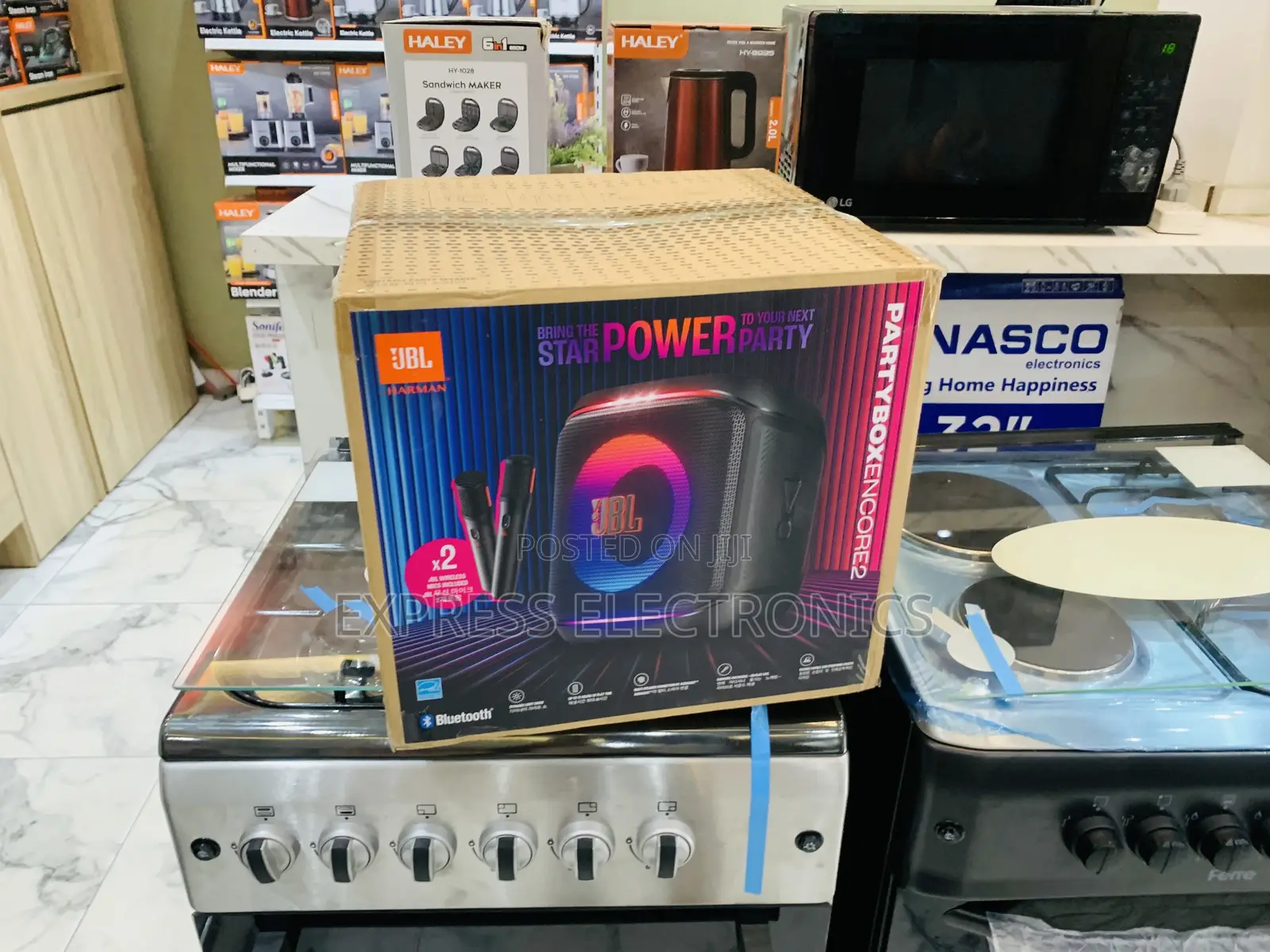 JBL PartyBox Encore 2 Portable Party Speaker With 2 Mics