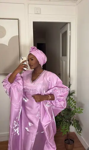 Women’s Satin Bubu / Boubou Kaftan Dress Gown