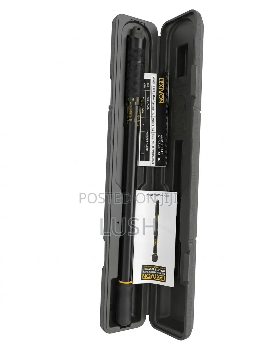 Lexivon Lx-183 1/2" Drive Torque Wrench 10-150 Ft-Lb W/ Case Cert