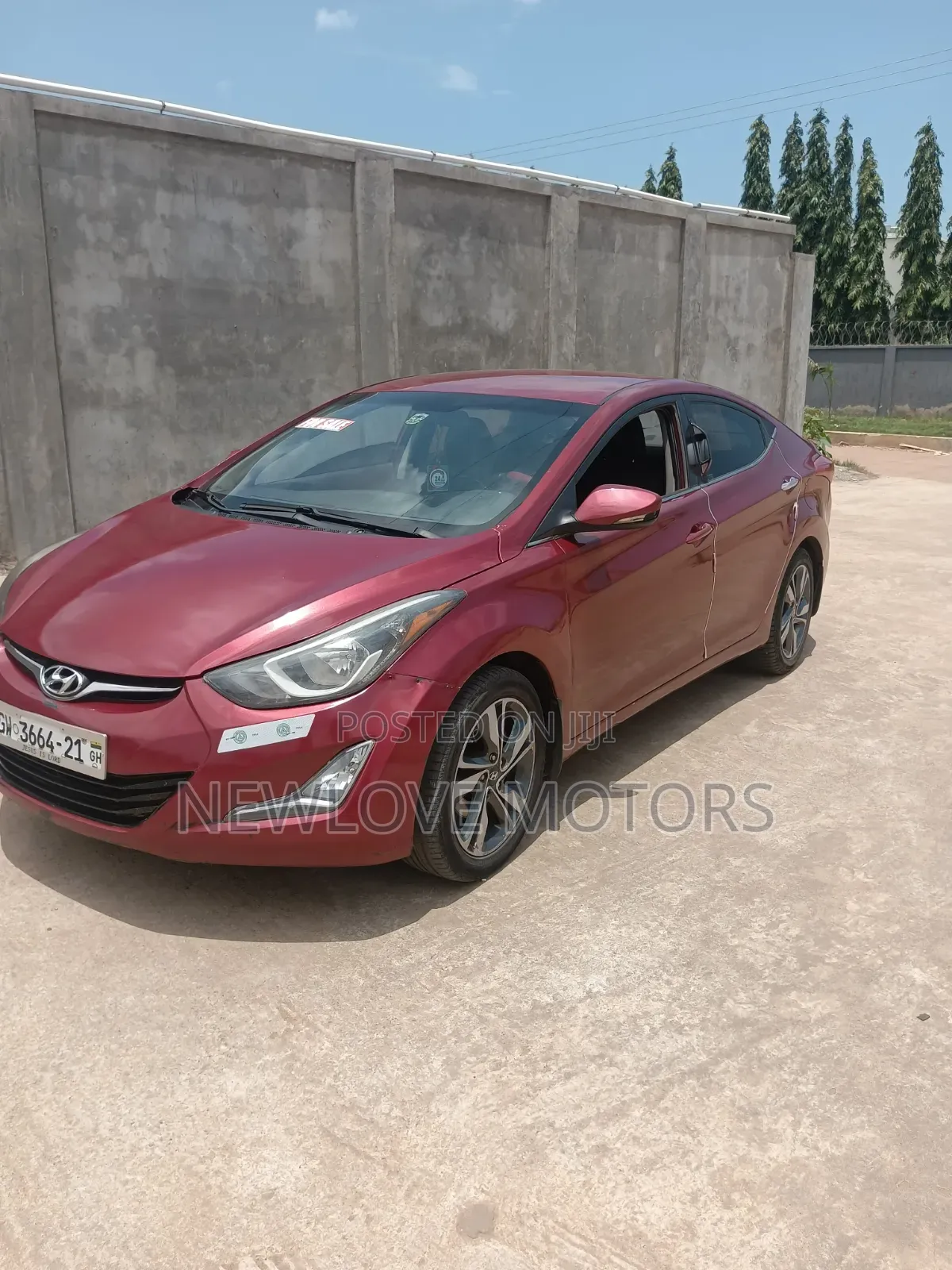 Hyundai Elantra 2013 Red