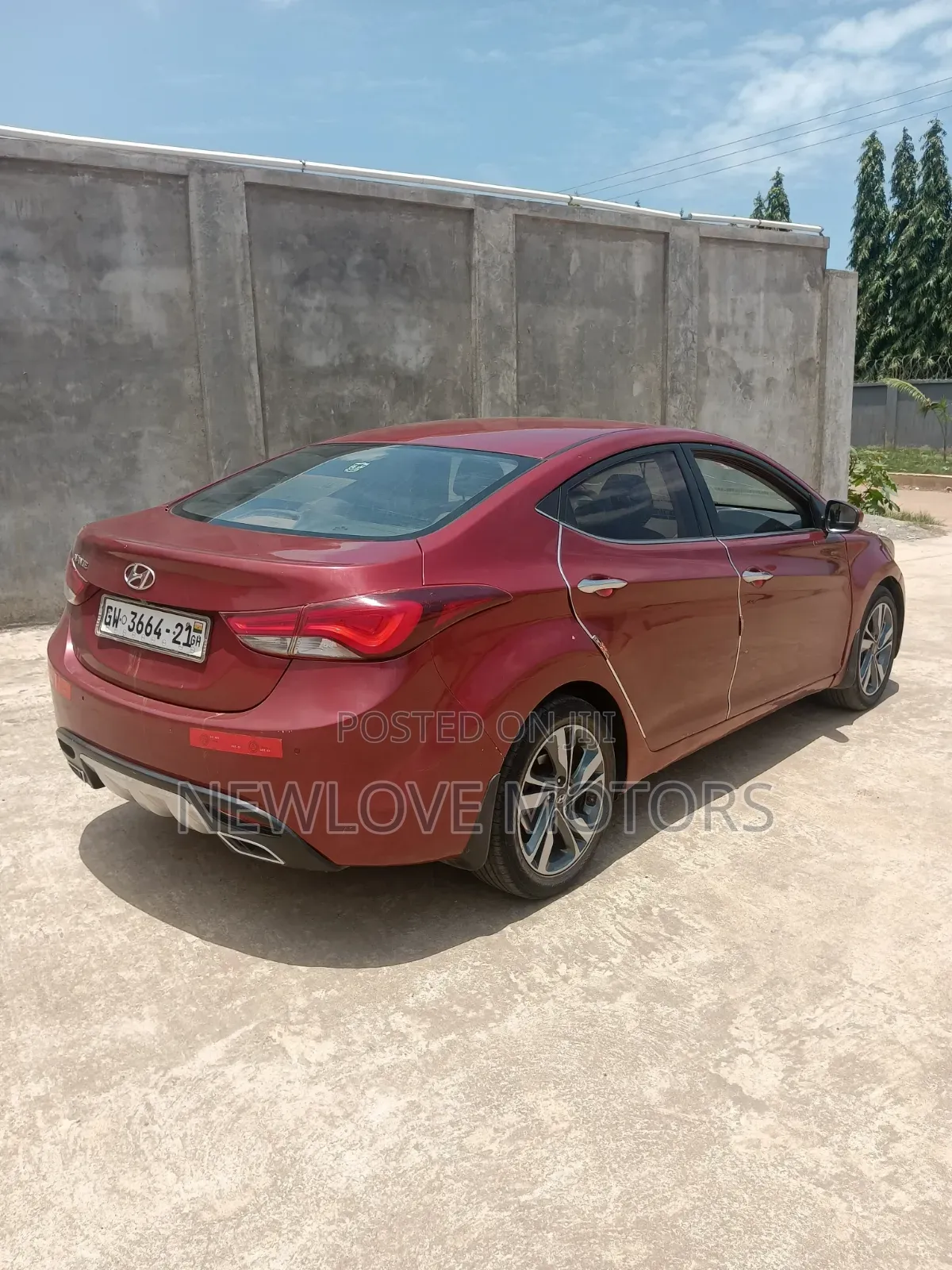 Hyundai Elantra 2013 Red