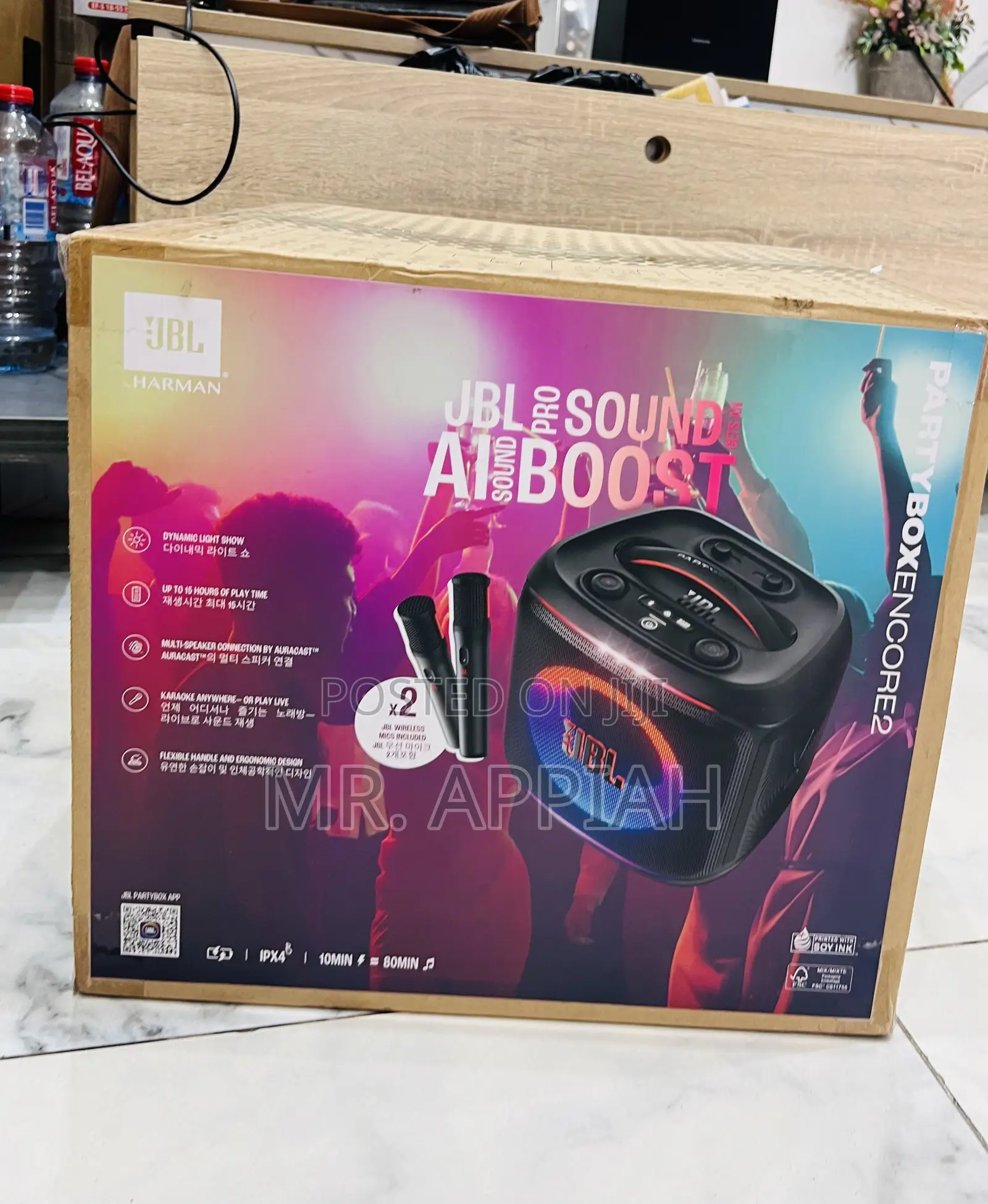 Super Classic JBL Encore 2 Speaker With Microphone (2 Pcs)