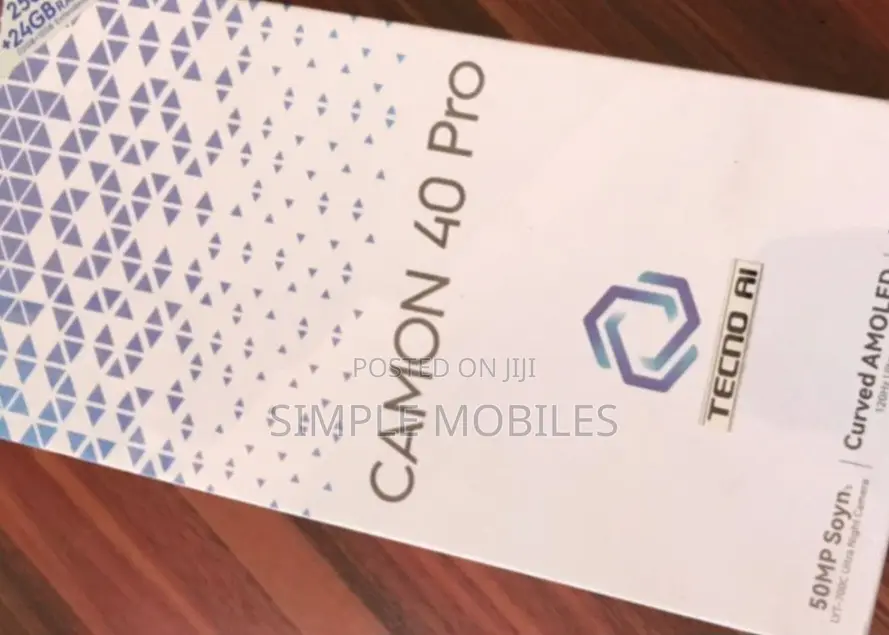 New Tecno Camon 40 Pro 5G 256 GB Black