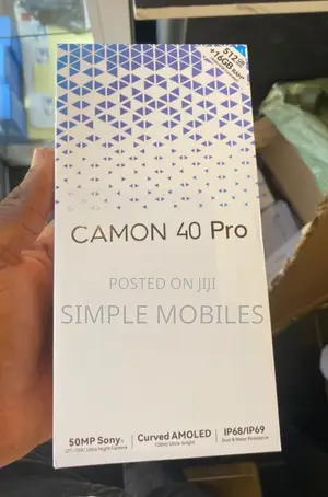 New Tecno Camon 40 Pro 5G 256 GB Black