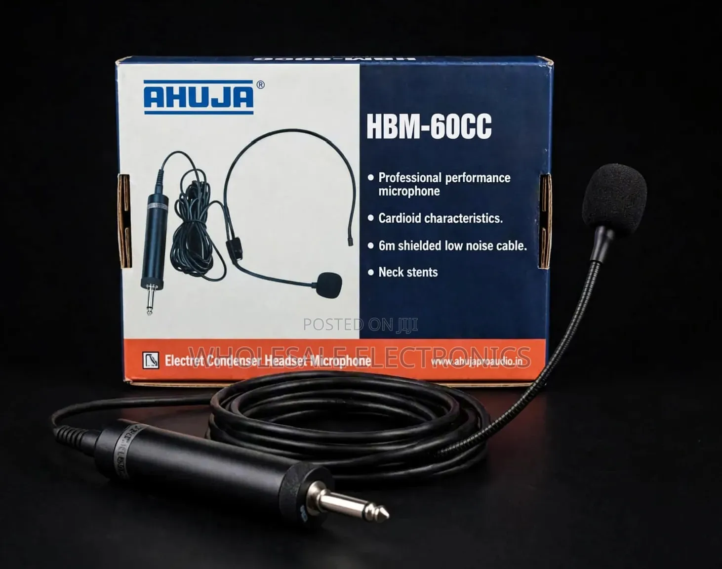 Ahuja HBM-60CC Electret Condenser Headband Microphone
