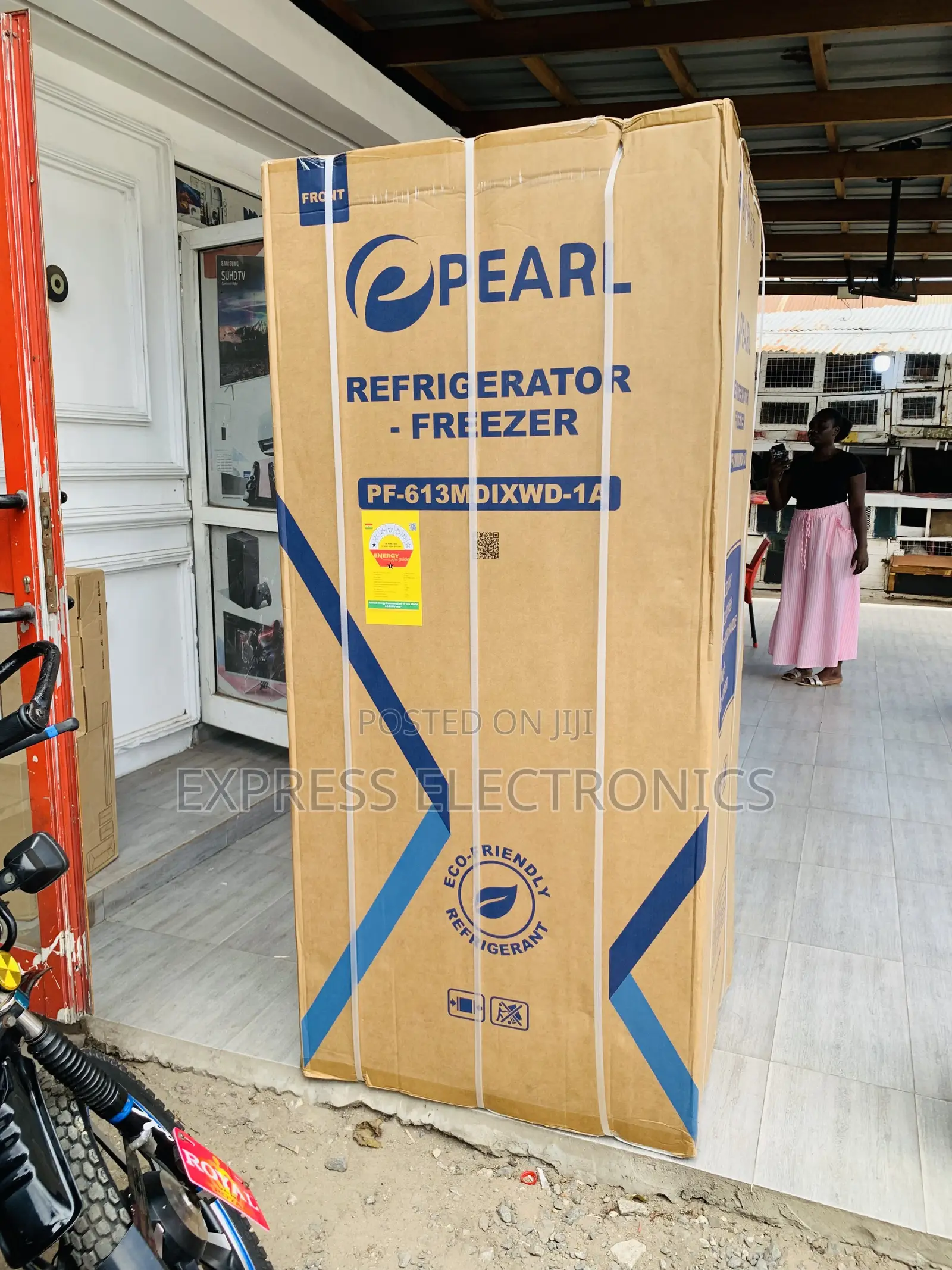 Get a New Pearl 421L Bottom Freezer + Dispenser - PF-613MDIXWD-1A