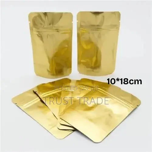 Stand Up Pouch - Gold - 10x18cm