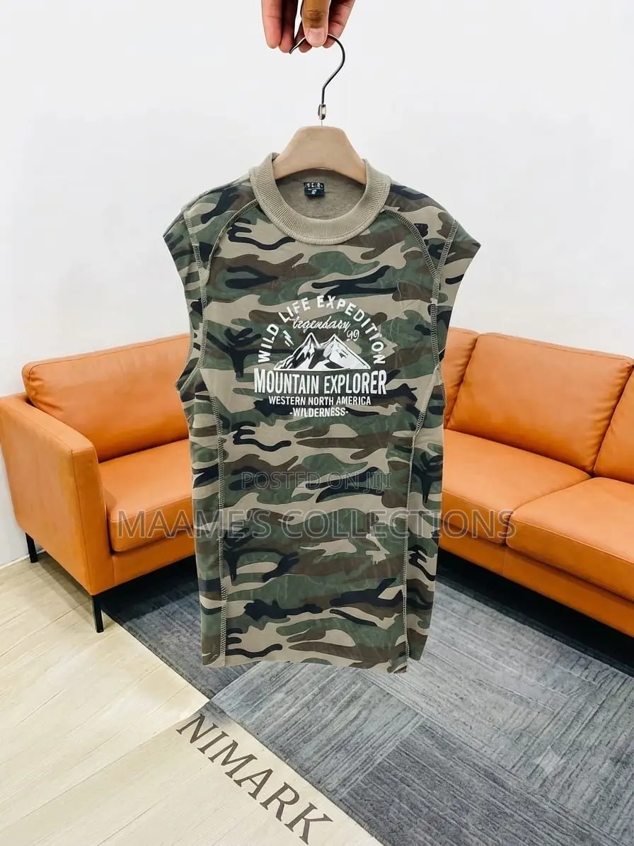 Men’s Camouflage Sleeveless Tank Top