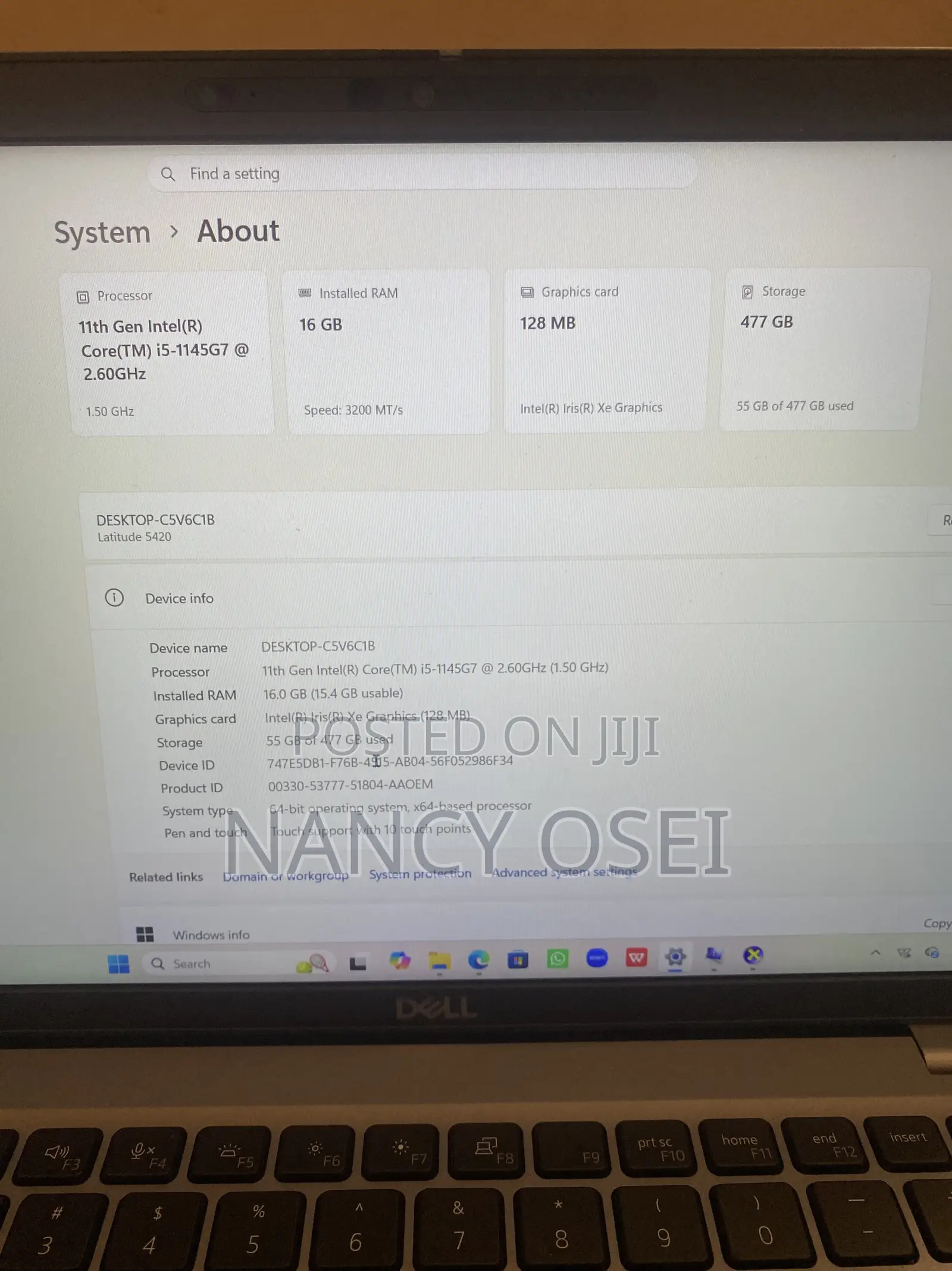 Laptop Dell Latitude 5420 16GB Intel Core i5 SSD 512GB