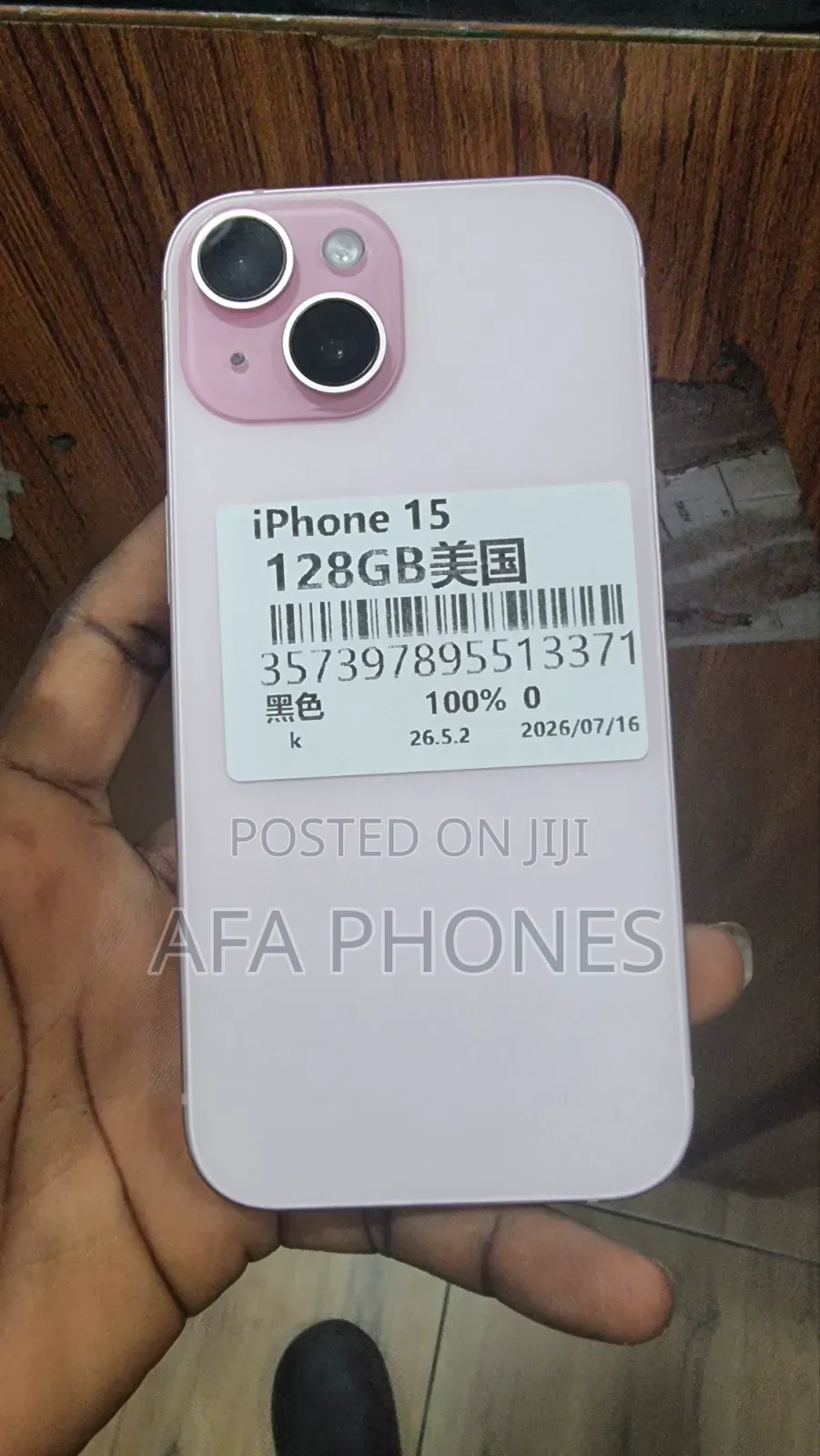 Apple iPhone 15 128 GB Pink