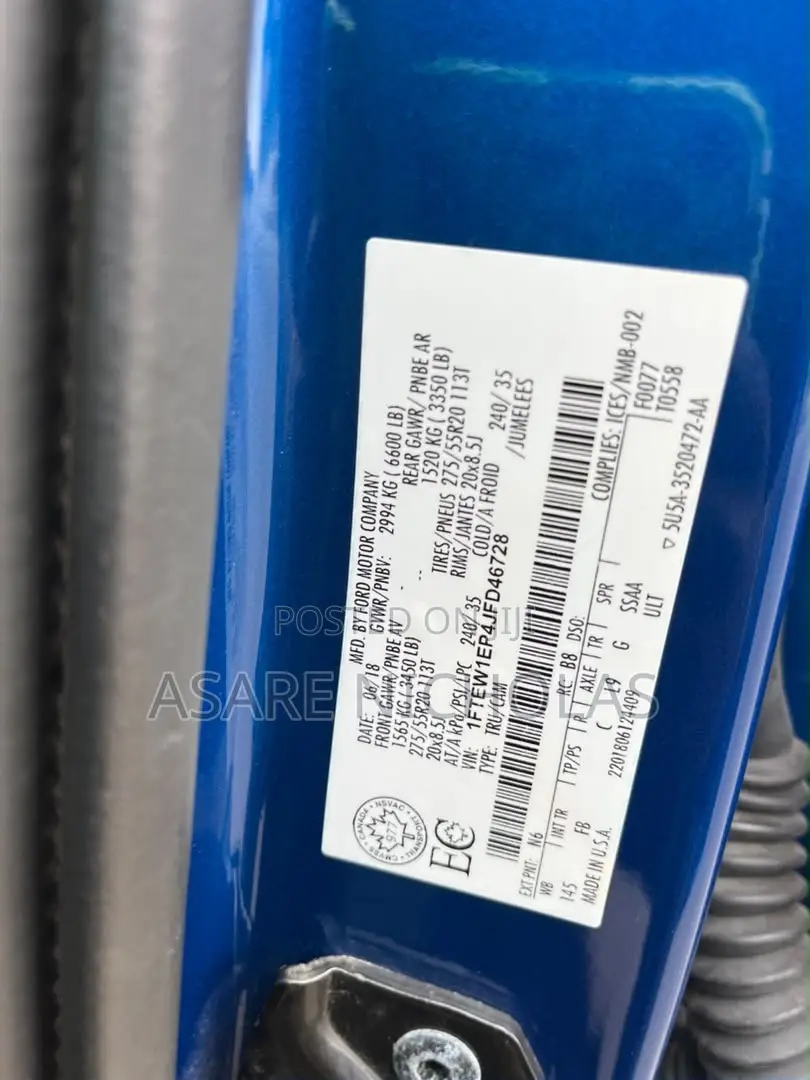 Ford F-150 2019 Blue