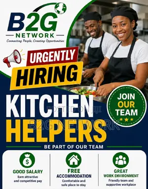 Kitchen Helpers Needed Urgently