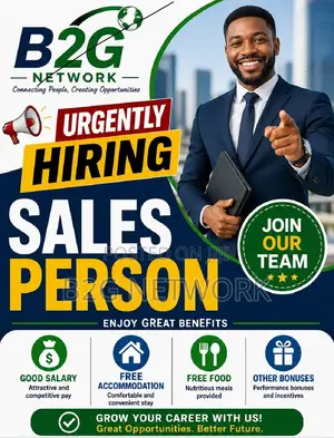 Sales Person Needed Urgently