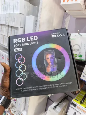 RGB Led Ring Light – Mj26 & Mj-56 22" | Tripod + 3-Phone Holder
