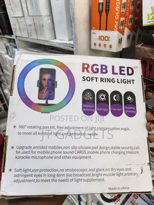 RGB Led Ring Light – Mj26 & Mj-56 22" | Tripod + 3-Phone Holder