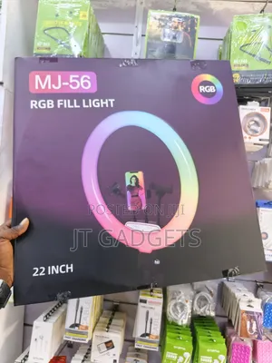 RGB Led Ring Light – Mj26 & Mj-56 22" | Tripod + 3-Phone Holder