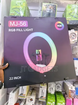 RGB Led Ring Light – Mj26 & Mj-56 22" | Tripod + 3-Phone Holder