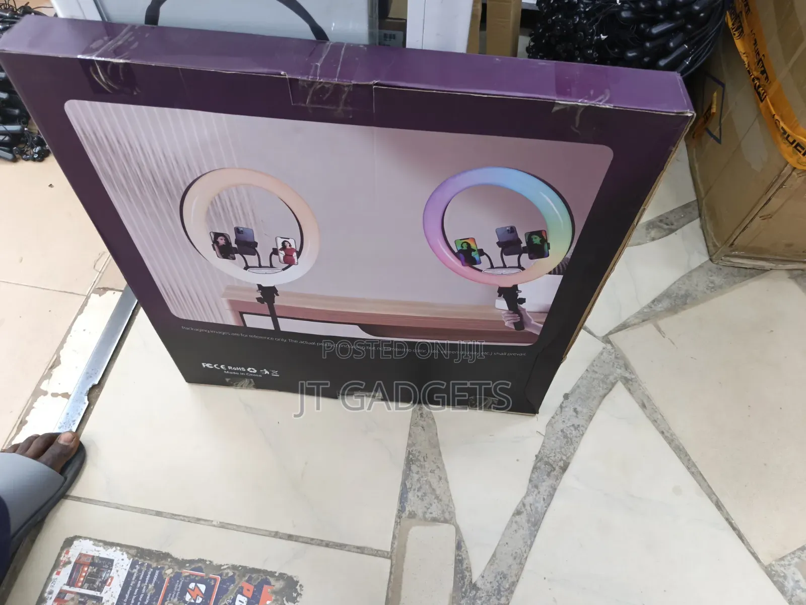 RGB Led Ring Light – Mj26 & Mj-56 22" | Tripod + 3-Phone Holder