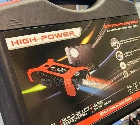 Car Jump Starter + Tire Inflator Kit – High Power Multi Function