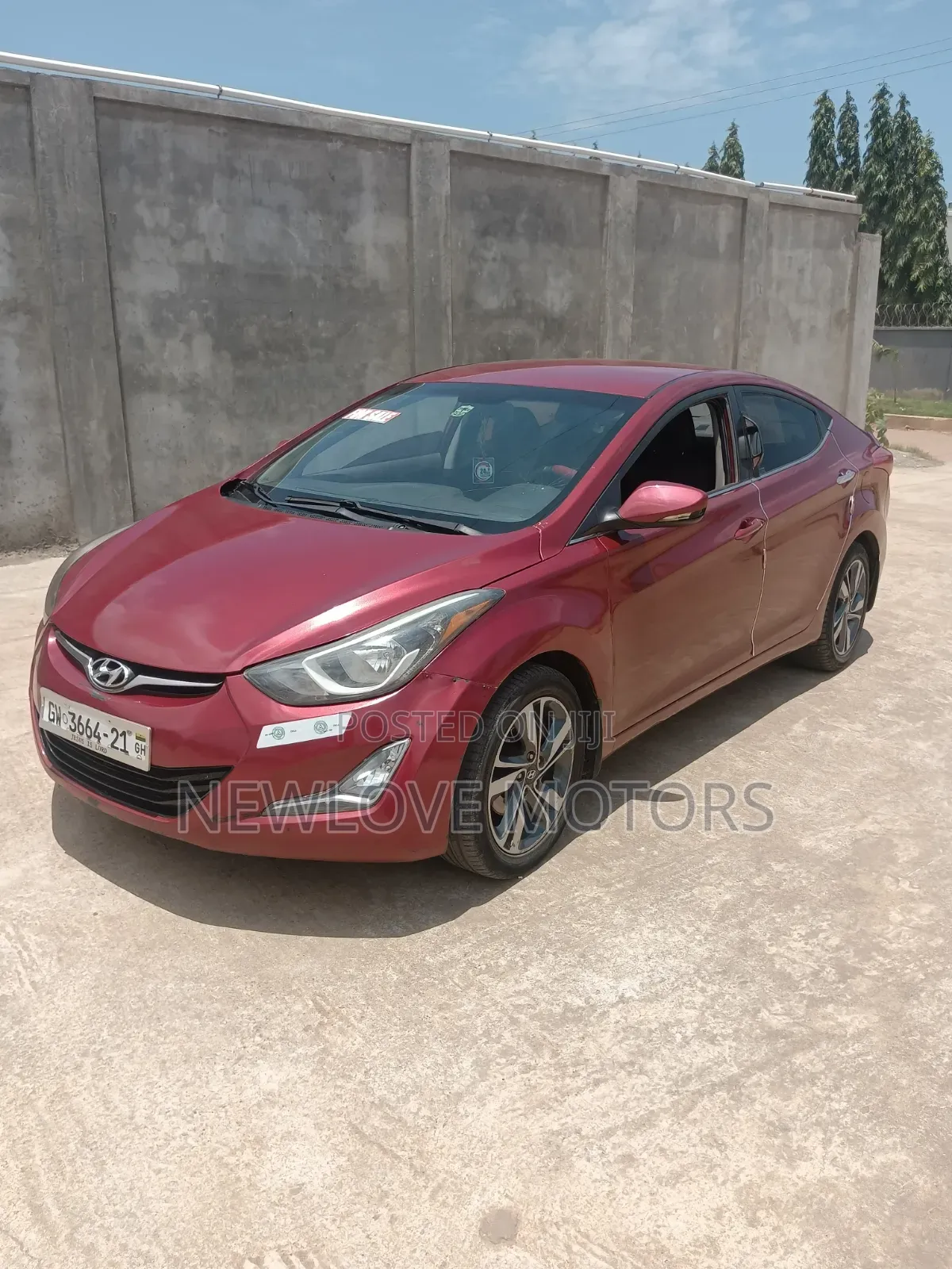 Hyundai Elantra 2013 Red