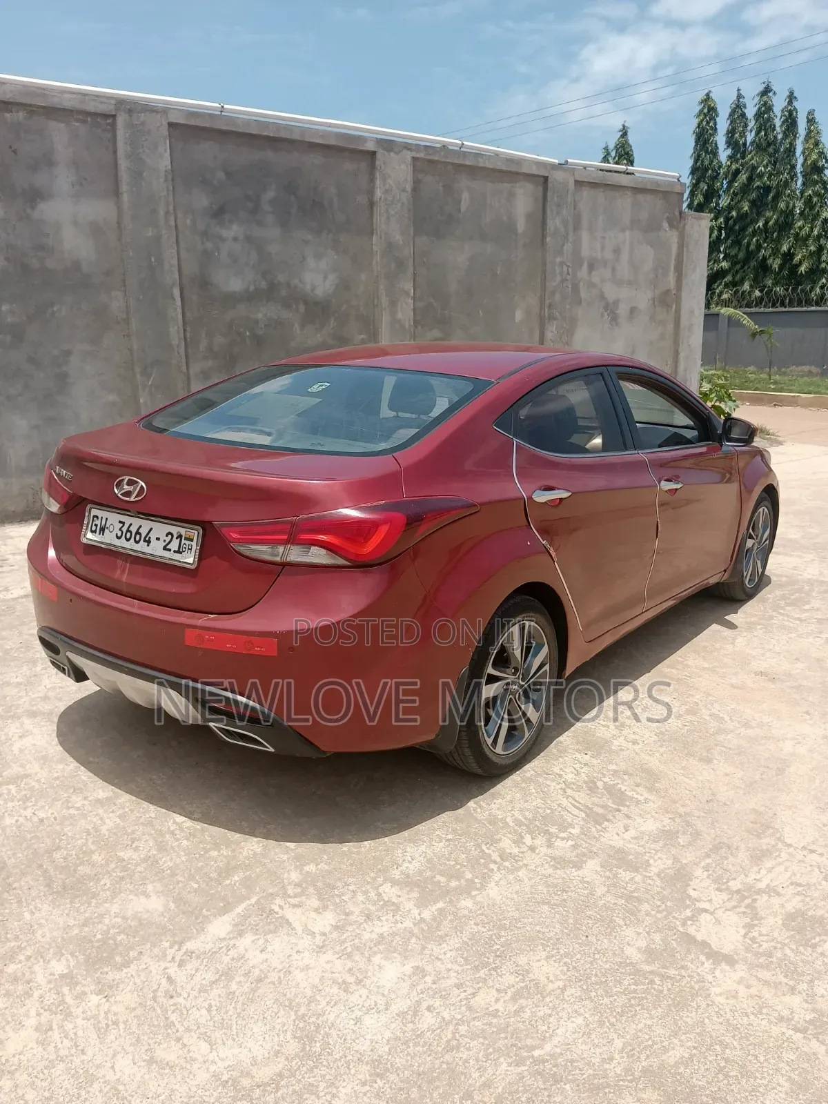 Hyundai Elantra 2013 Red