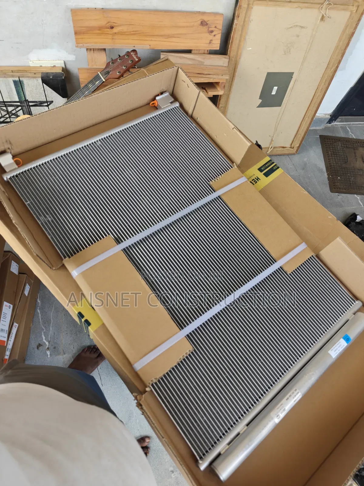 Mercedes Benz 205, 213 AC Condenser. BEHR HELLA Brand