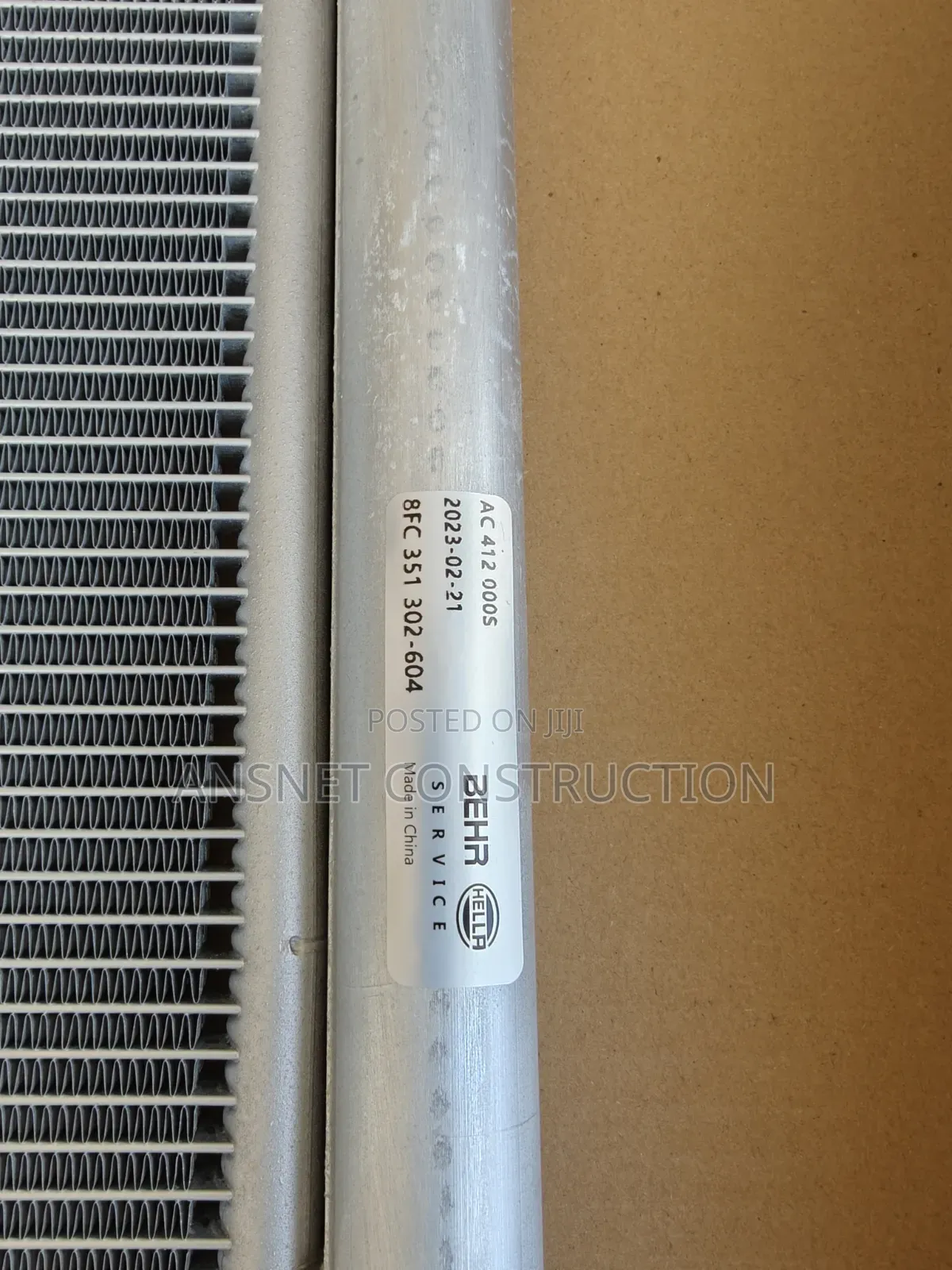 Mercedes Benz 205, 213 AC Condenser. BEHR HELLA Brand
