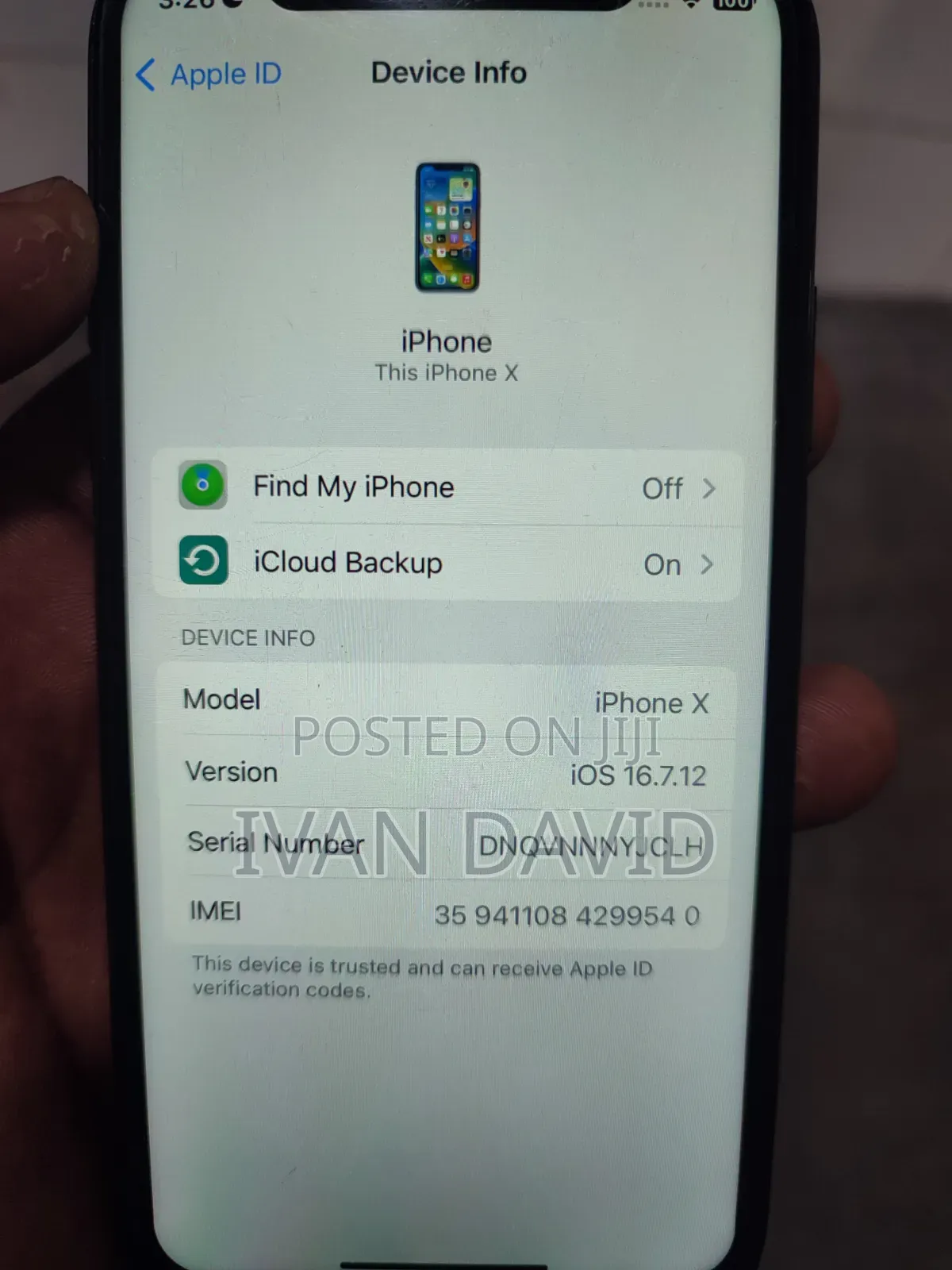 Apple iPhone X 64 GB Black