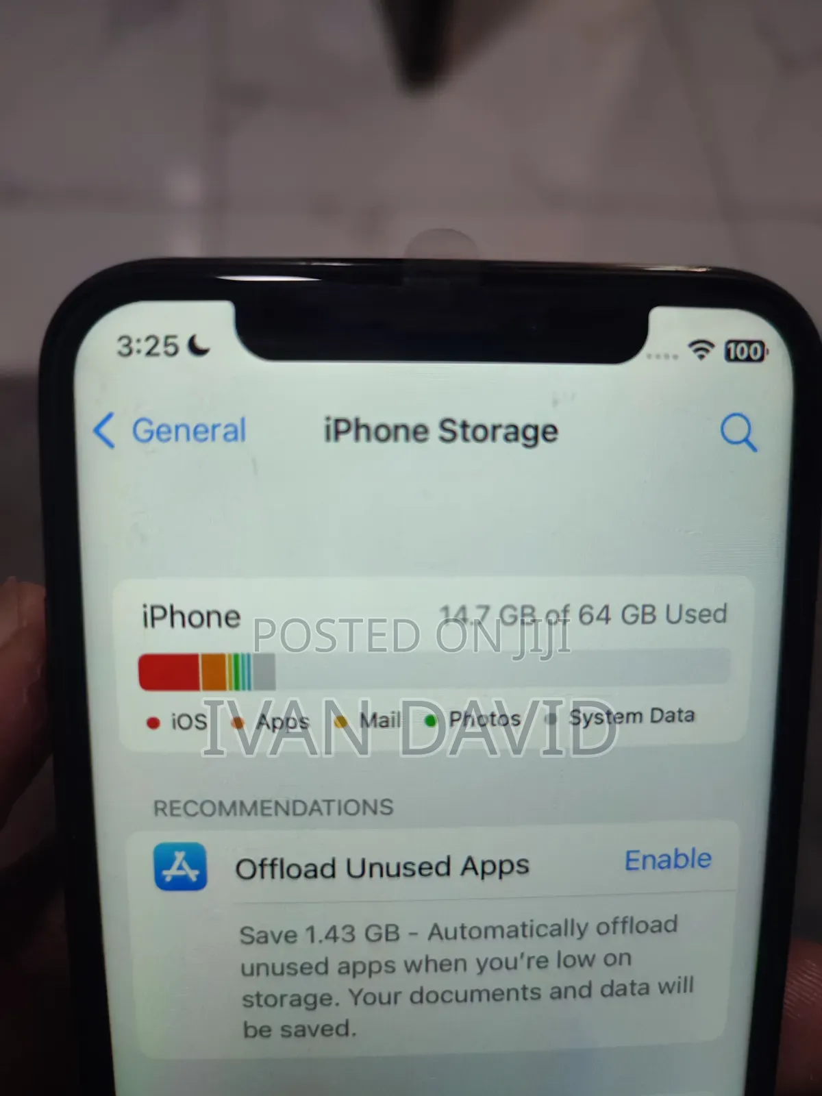 Apple iPhone X 64 GB Black