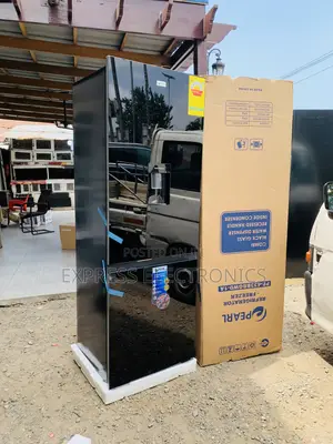 Pearl Pf-433bbgwd-1a 309liters Black Mirror Dispenser Fridge