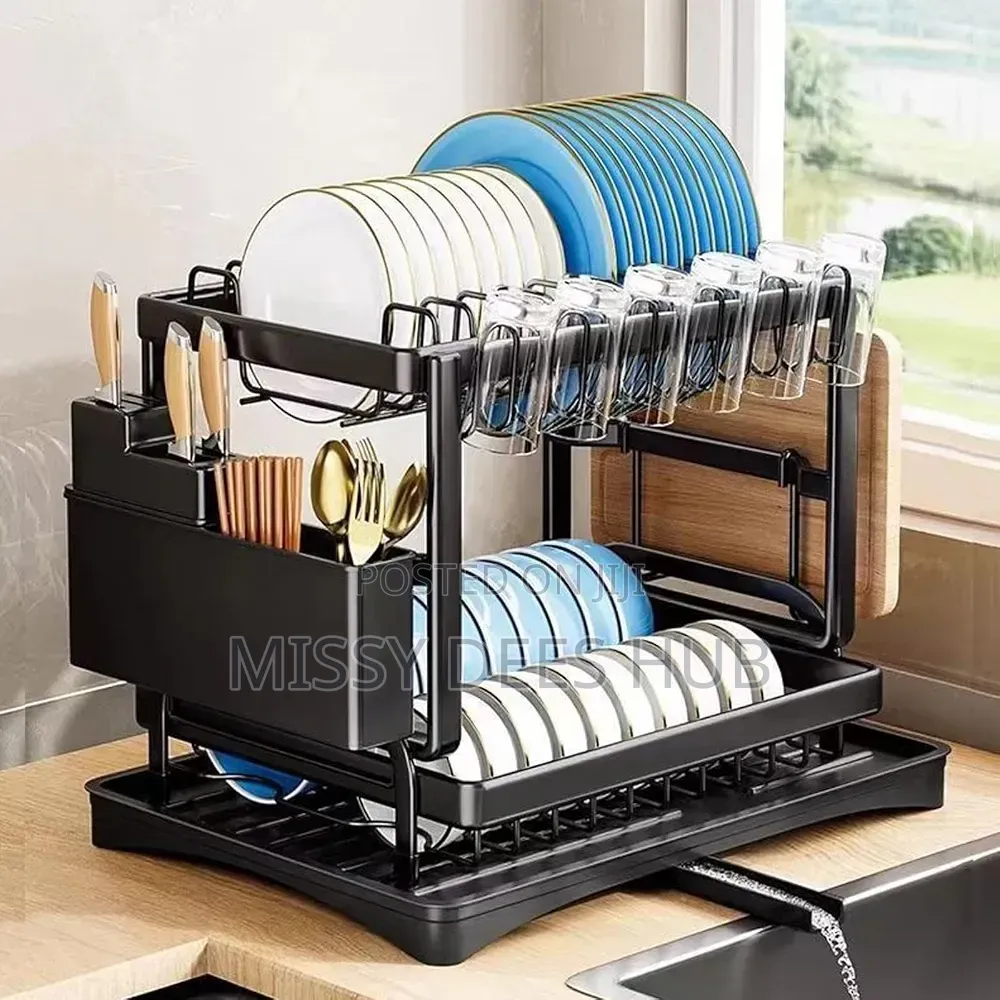 Dish Drying Rack With Drainboard