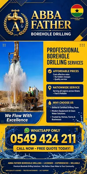 ABBA FATHER Borehole Drilling - Cheap in Ghana - Accra & Nationwide