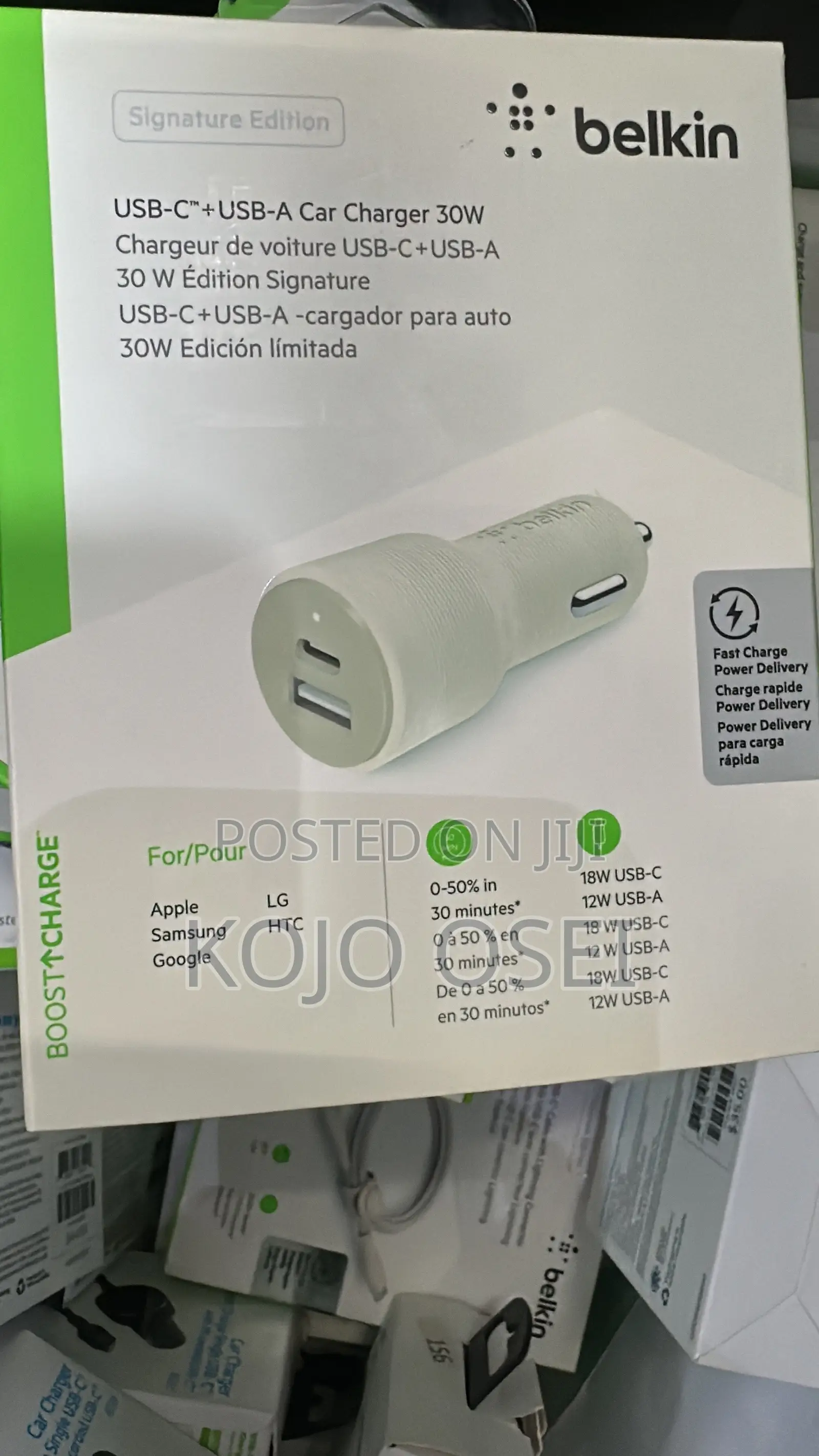 Belkin / AT T Charges, Car Charges, Head Cables