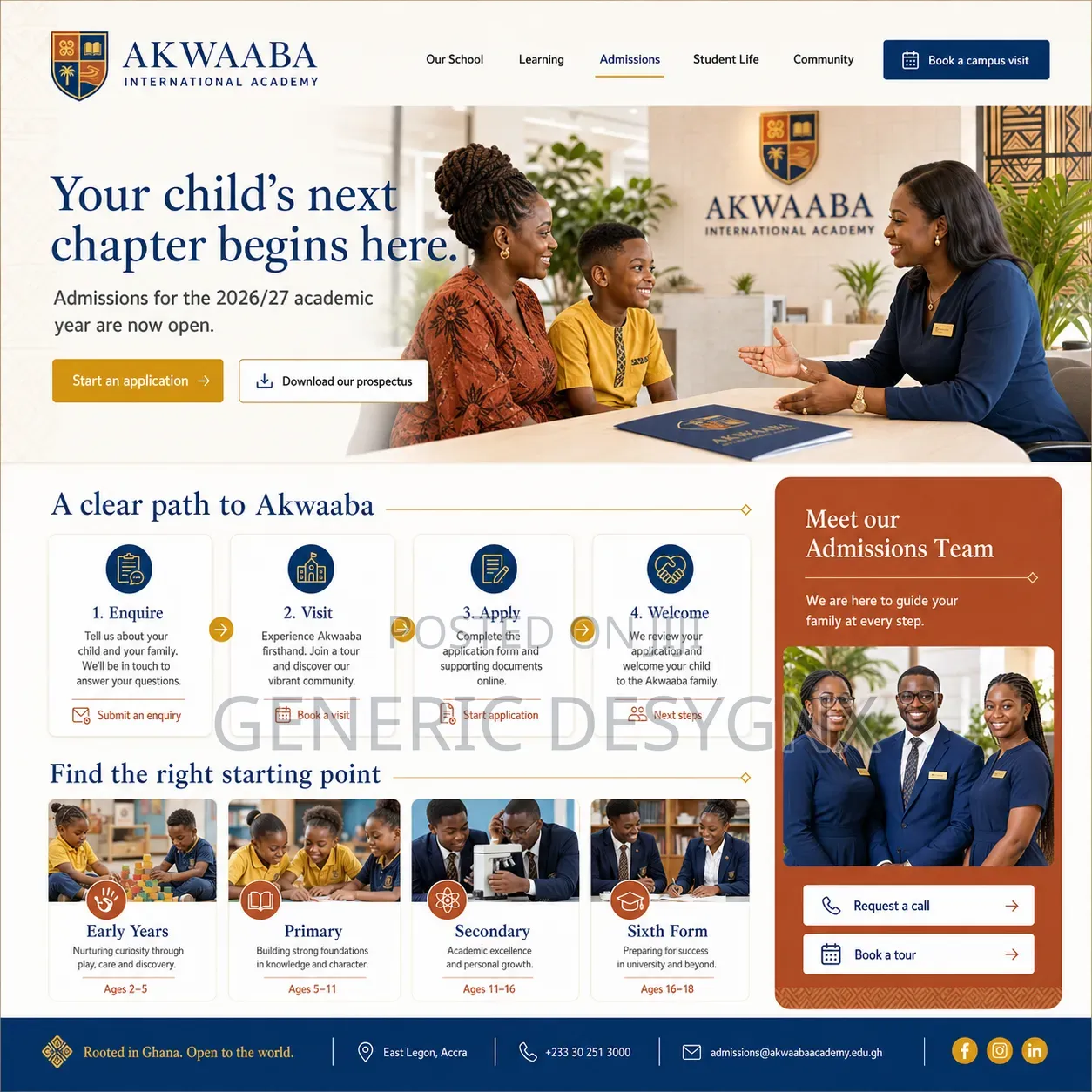 Website for International Schools