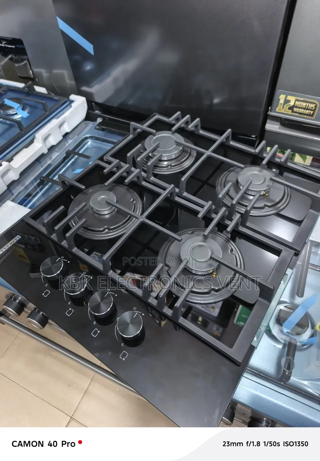 Luxell 60CM 4Burner Inbuilt Gas Hob