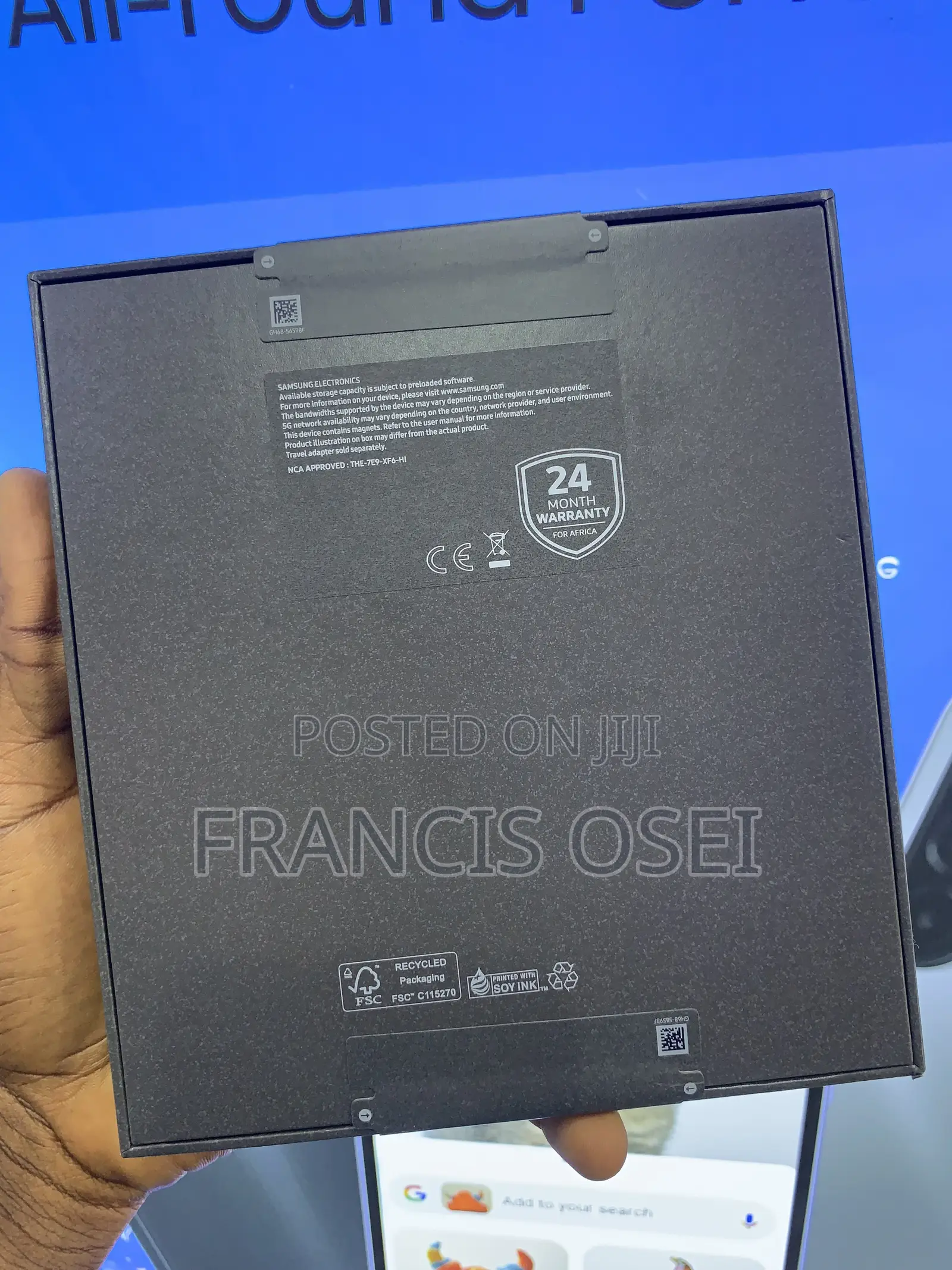 New Samsung Galaxy Z Fold7 1 TB Black