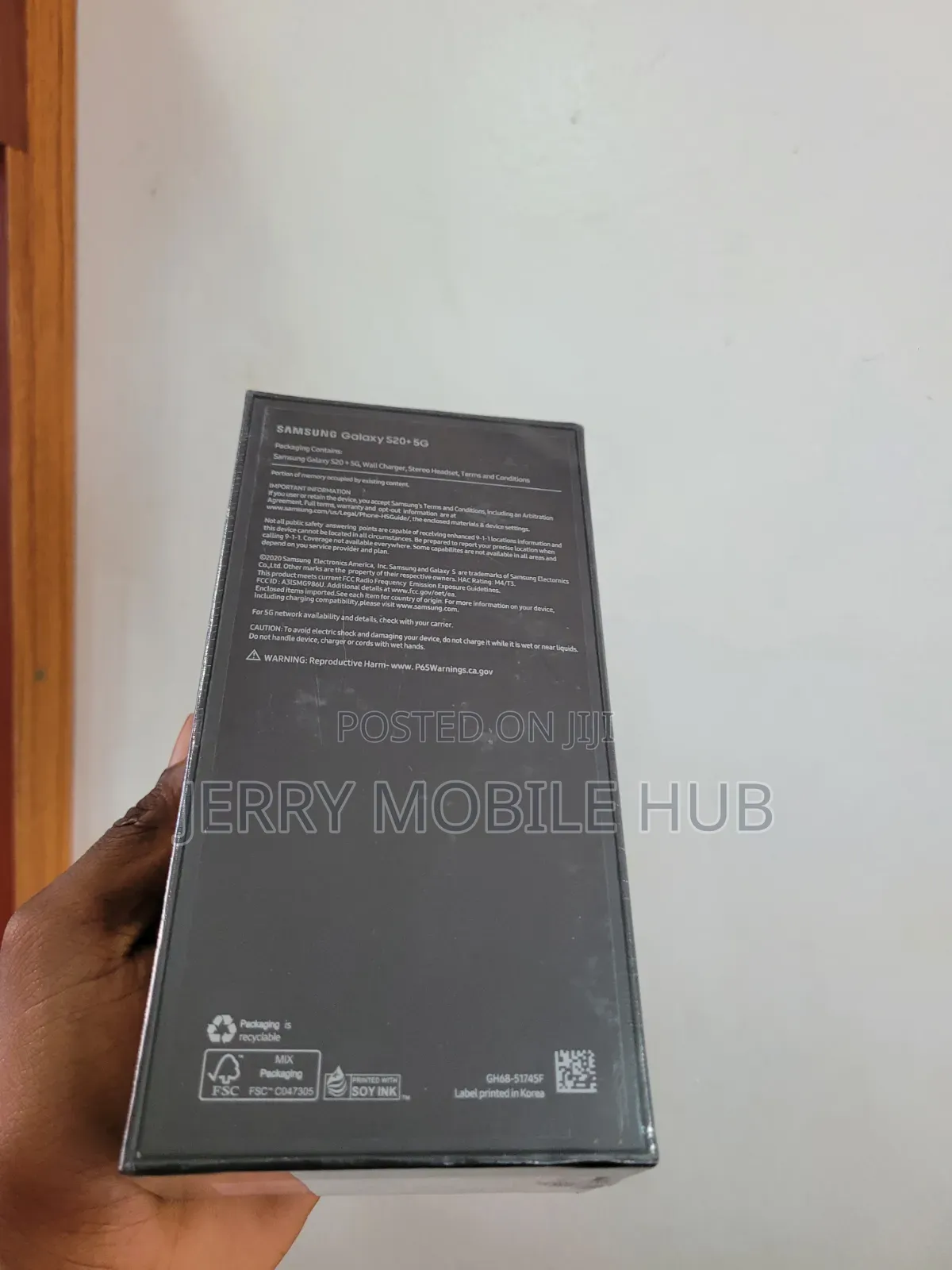 New Samsung Galaxy S20+ 5G 256 GB Black