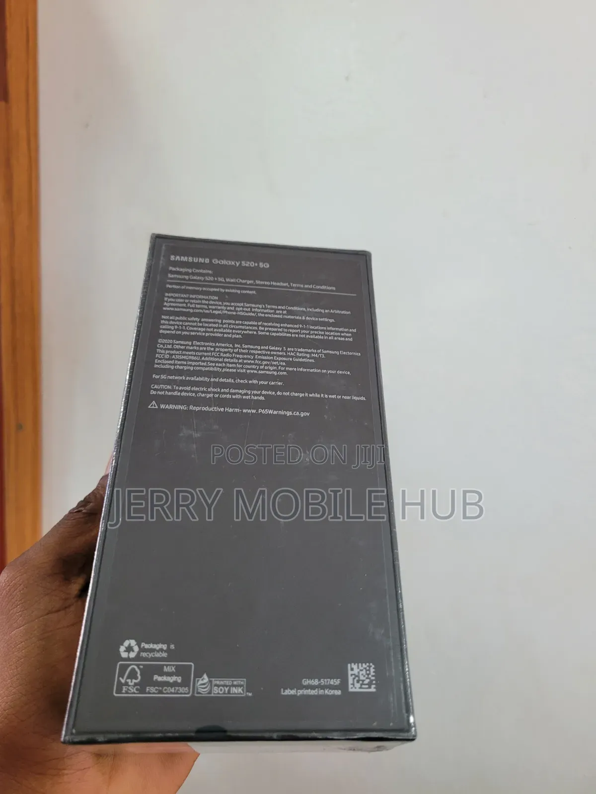 New Samsung Galaxy S20+ 5G 256 GB Black