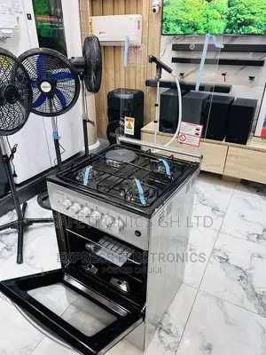 Glass Lid Volcano 1 Electric 3 Gas Oven With Grill