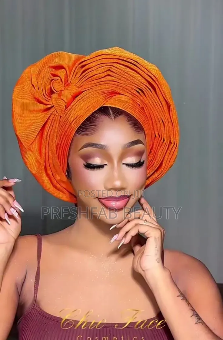 Auto Gele Ready to Wear Headgear for Weddings