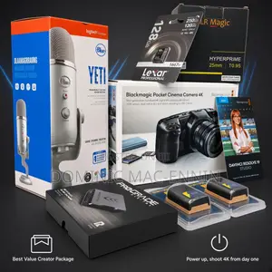 Black Magic Pocket Cinema Camera (Body) + Creator Essentials Kit