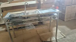 Double Commercial Kitchen Stainless Steel Sink