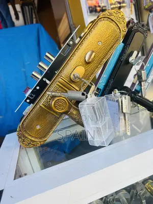 Security Gold Handle Lock With Gold Door Lock