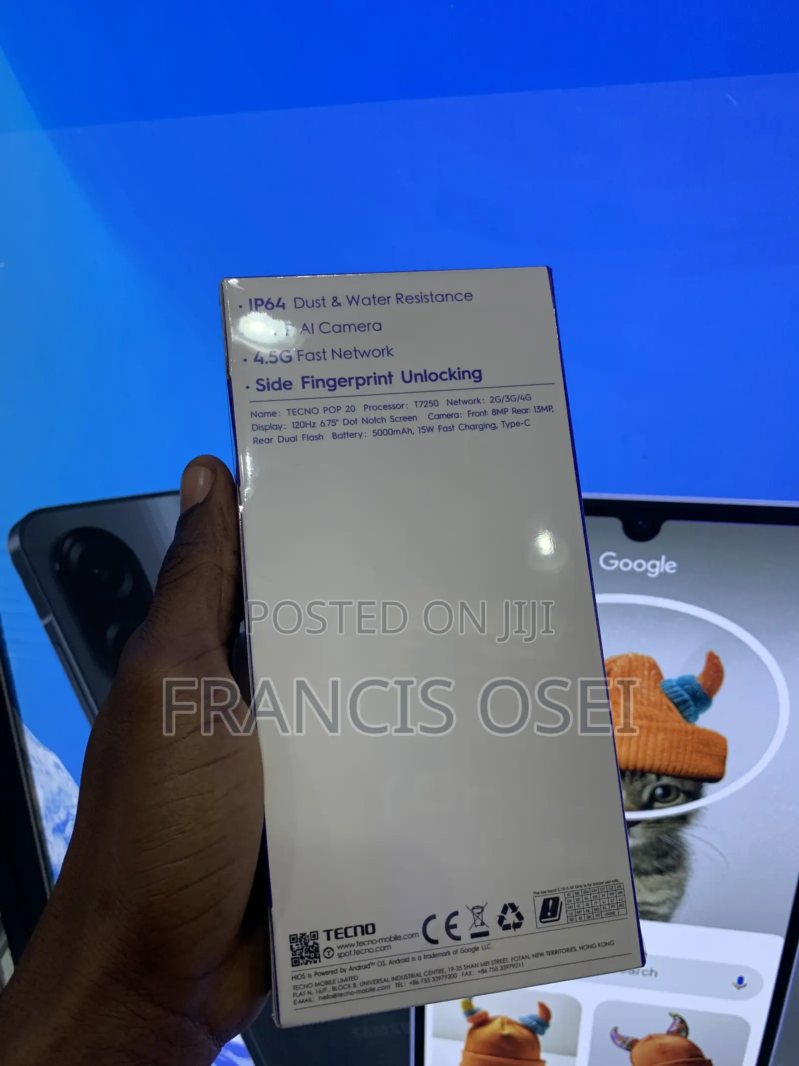 New Tecno Pop 20 128 GB Gray