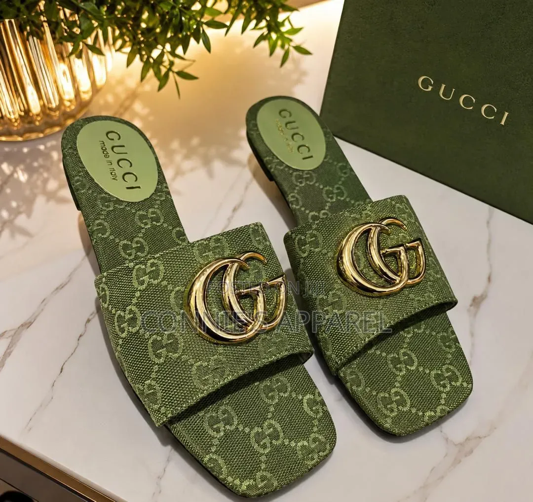 Ladies Chanel and Gucci Flat Casual Slippers