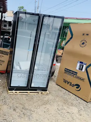 Sealed PVC-801-27AA Pearl 690-Liter Double-Door Glass Display Fridge