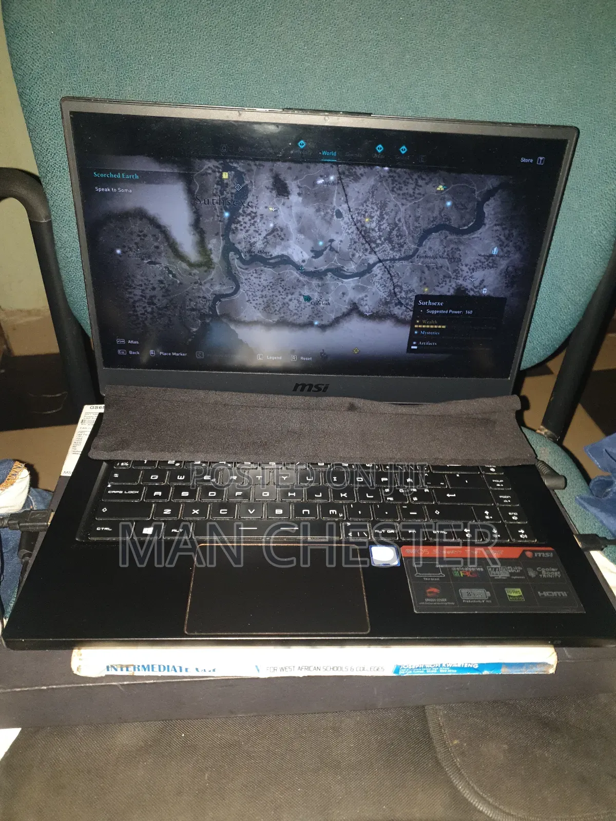 Laptop MSI GS65 Stealth Thin 8RE 16GB Intel Core i7 SSD 128GB