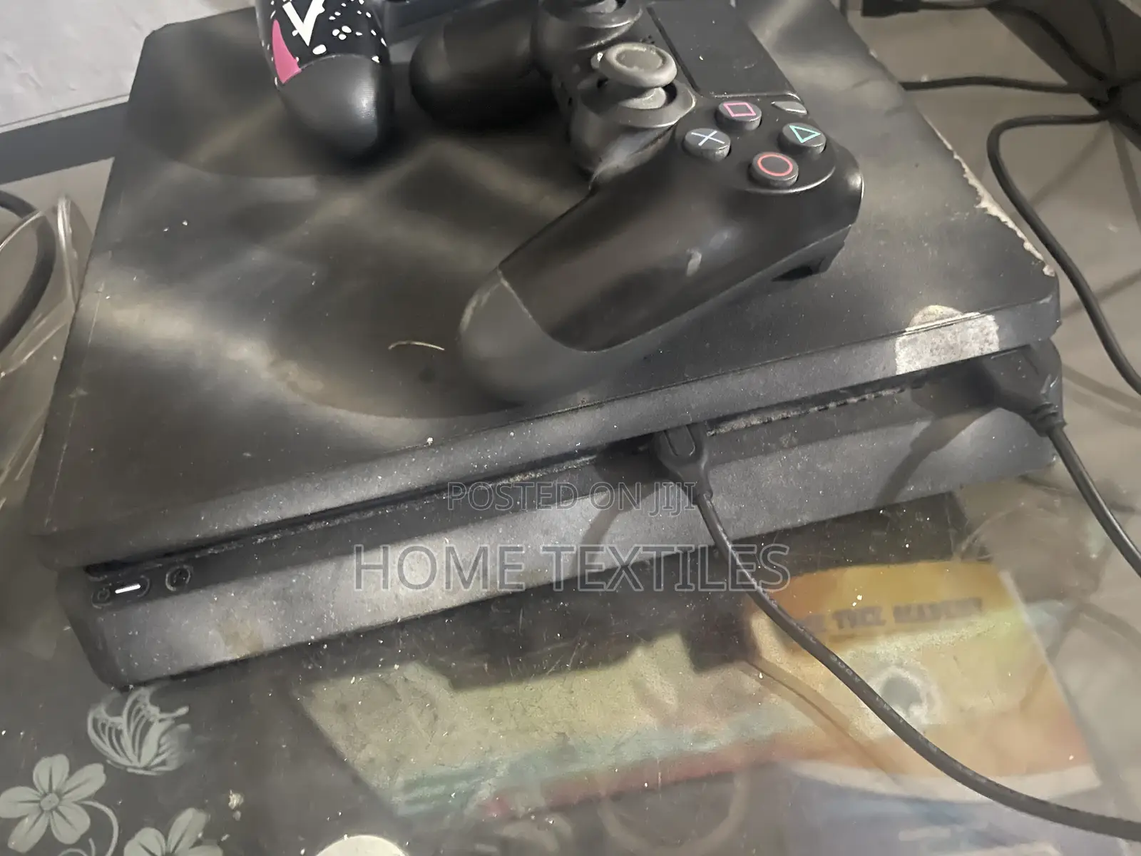 PS4 Slim With 2 Controllers and Games